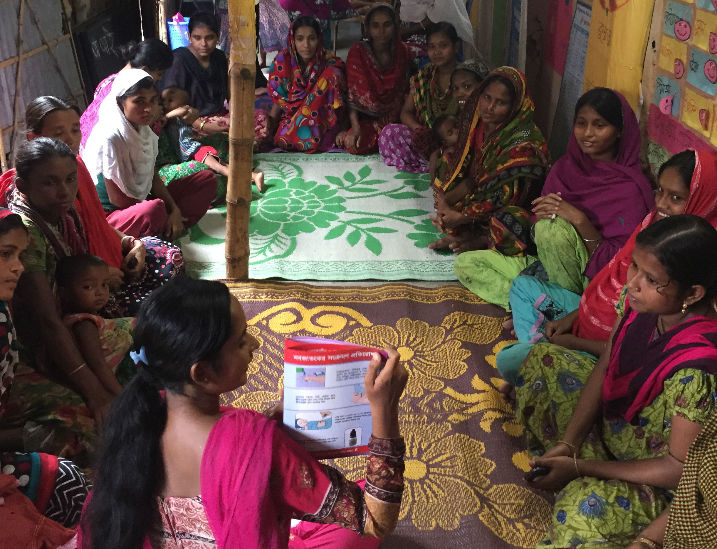 Women learning in Bangladesh
