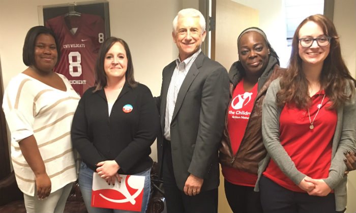 Advocates meeting with Representative Reichert